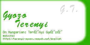 gyozo terenyi business card